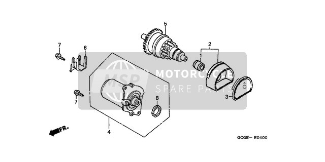 Honda SGX50S 2001 Beginnend Servomotor für ein 2001 Honda SGX50S